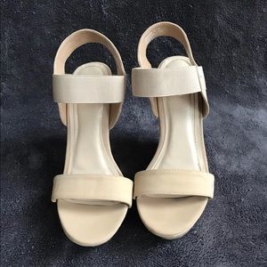 Nude wedge Sandals